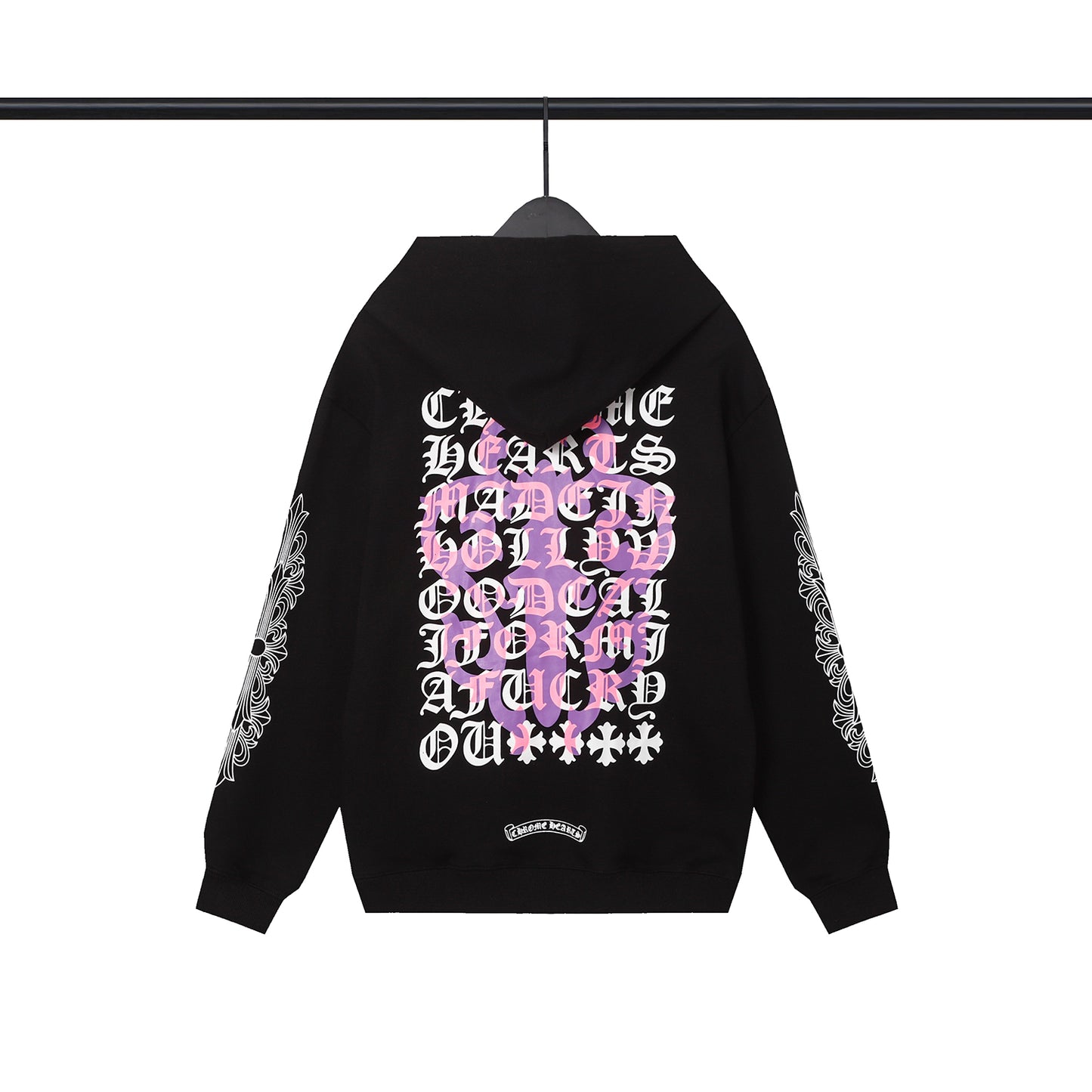 Chrome Hearts Eye Chart Dagger Zip-Up Hoodie