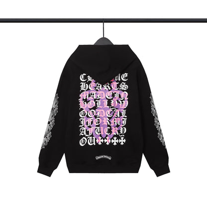 Chrome Hearts Eye Chart Dagger Zip-Up Hoodie