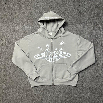 Broken Planet Zip Up Hoodie