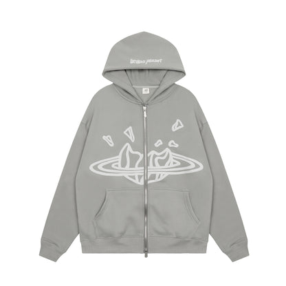 Broken Planet Zip Up Hoodie