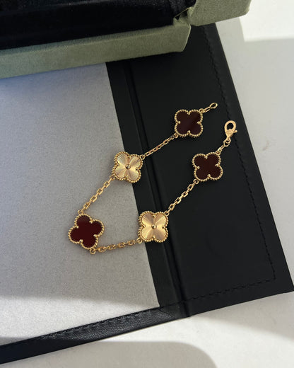 Van Cleef & Arplels Vintage Alhambra Bracelet, 5 Motifs